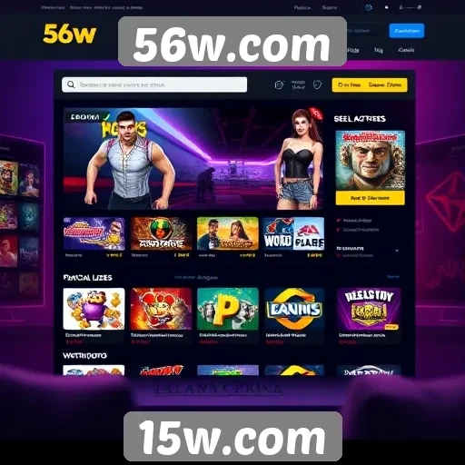 Interface do usuário do 56w.com e sua usabilidade